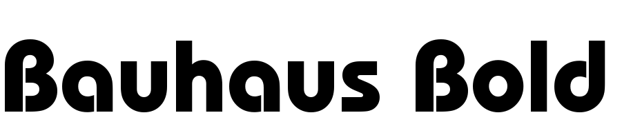 Bauhaus Bold BT cкачать шрифт бесплатно